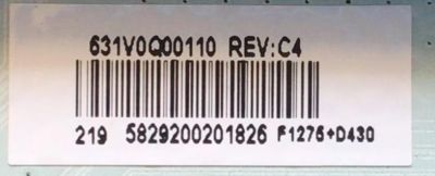 KIT DE TARJETAS PARA TV TOSHIBA MAIN 631V0Q00110 / VTV-L55736 REV:1 / FUENTE 01-1T920000700-DSPIL / FSP126-2FS01 / T-CON 5543T10C03 / 55T32-C0F CTRL BD / PANEL K430WDCRA-UF300A5 / MODELO 43LF621U21 - Imagen 3